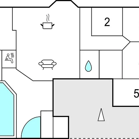 Amazing Home In Blavand With Sauna Дом отдыха *